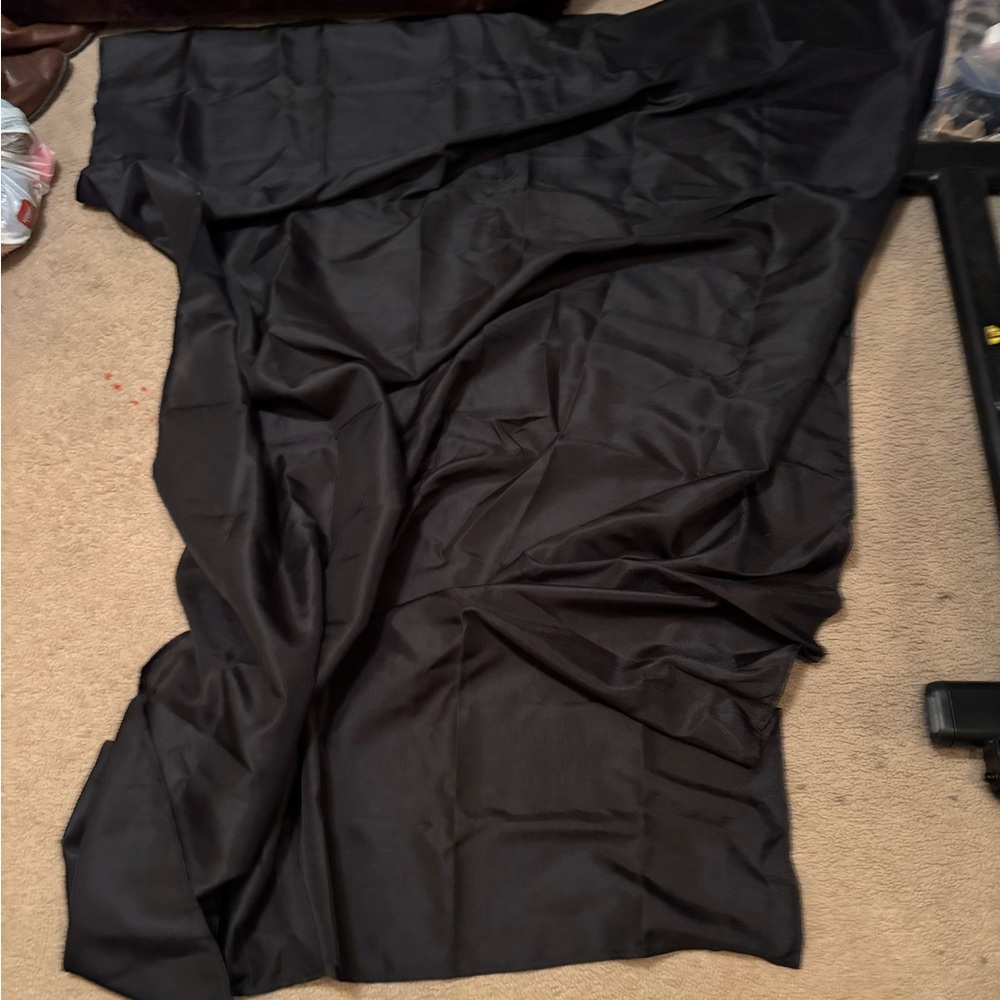 Black table cloth
